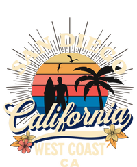 San Diego California Beach Surf Summer Vacation Vintage Cute Gift Women's Racerback Tank