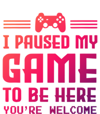 I Paused My Game To Be Here Funny Game Lovers Retro Gift Women's Flannel Pajama Set