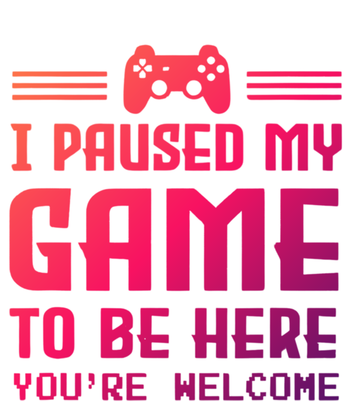 I Paused My Game To Be Here Funny Game Lovers Retro Gift Women's Flannel Pajama Set