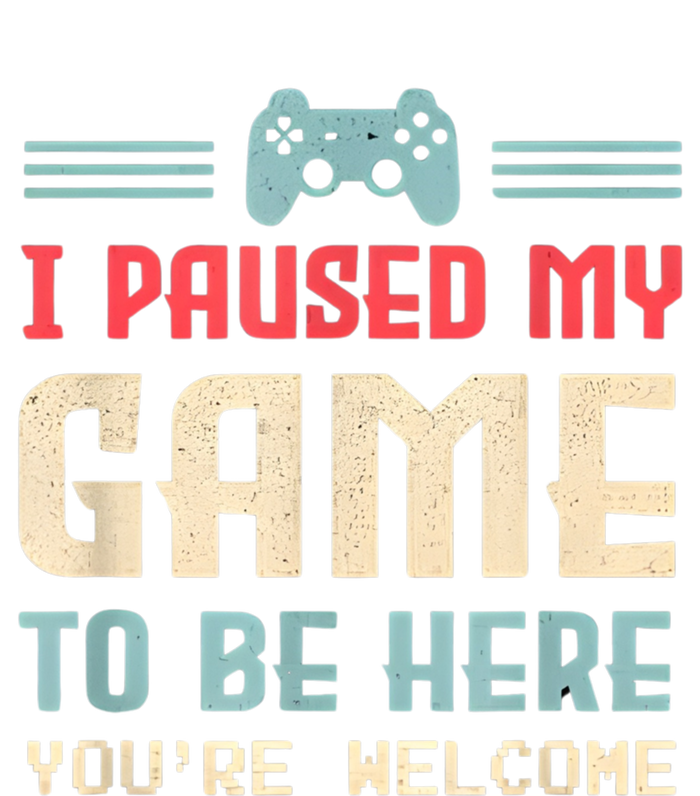 I Paused My Game To Be Here Funny Game Lovers Retro Gift T-Shirt