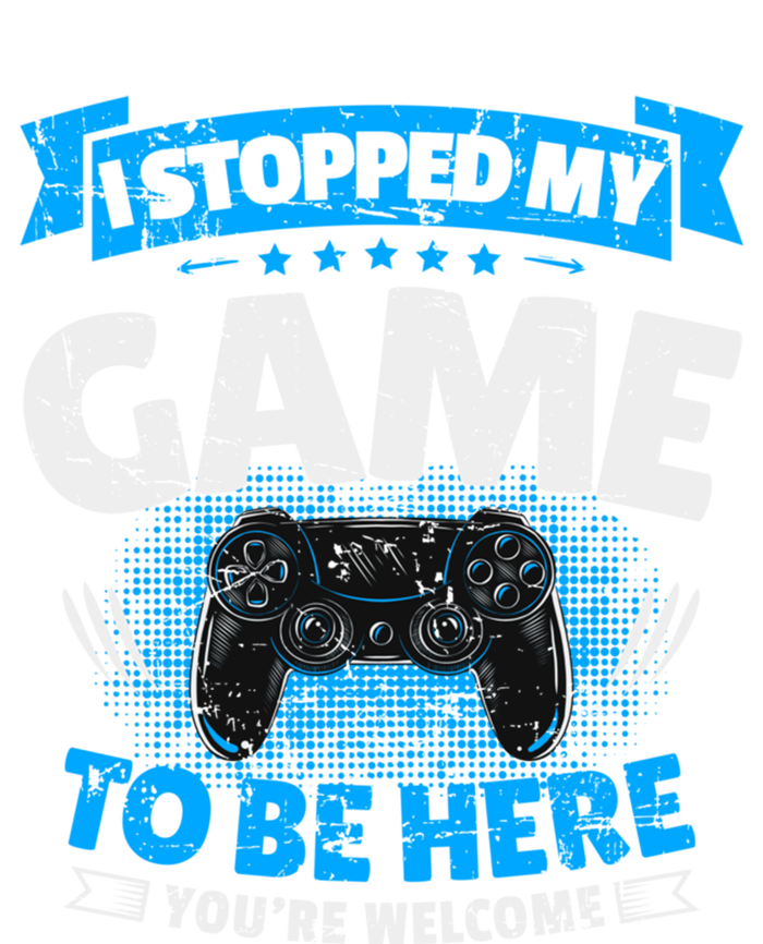 I Stopped My Game To Be Here Gaming Funny Video Gamer Gift Valucap Bio-Washed Visor