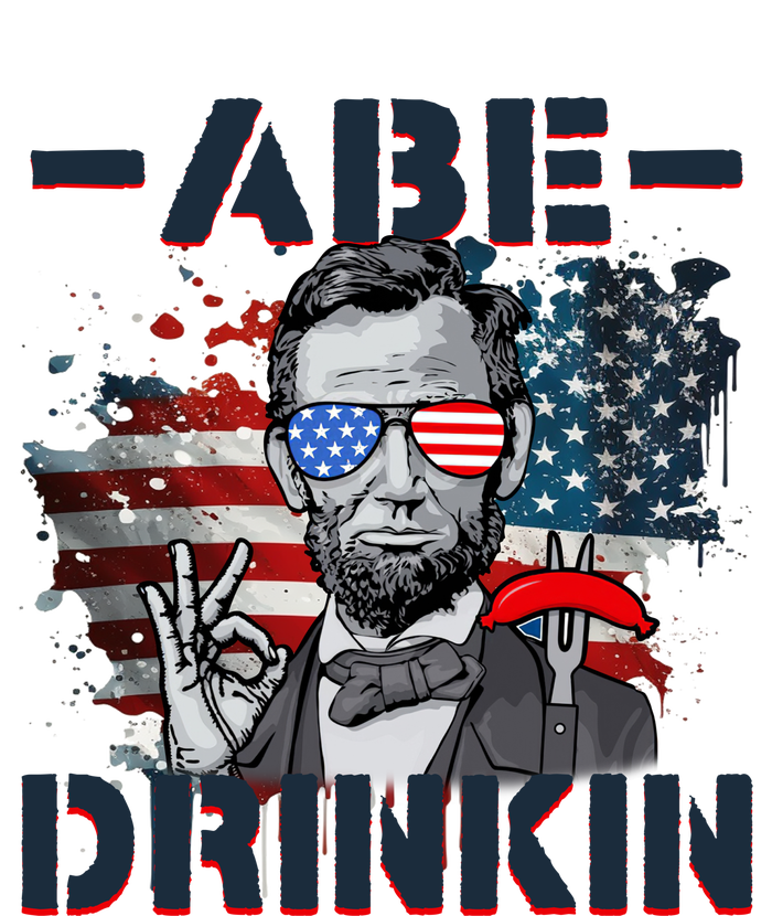 Abe Drinkin 4th Of July President Drinking Funny Ladies Essential Tank