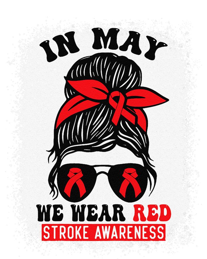 Stroke Awareness Survivor Support Women In May We Wear Red Tank Top