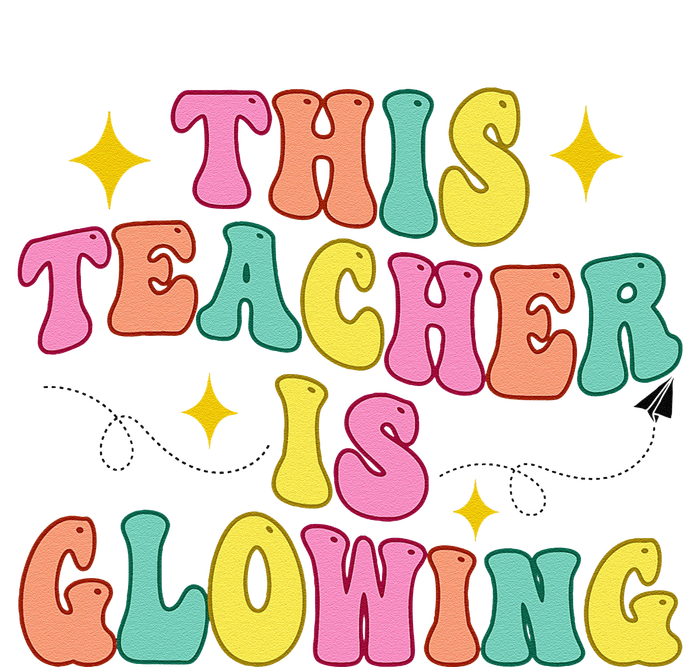 This Teacher Is Glowing Hello Summer Funny End Of School T-Shirt