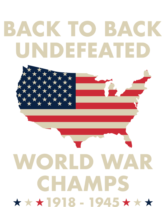 Back To Back Undefeated World War Champs Premium Hoodie