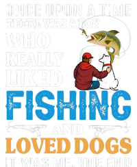 Once Upon A Time A Man Loved Fishing And Loved Dogs Performance Fleece Hoodie