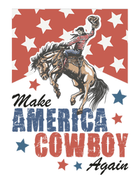 Make America Western Cowboy Again Retro 4th Of July Usa Flag Tall Fusion ChromaSoft Performance T-Shirt