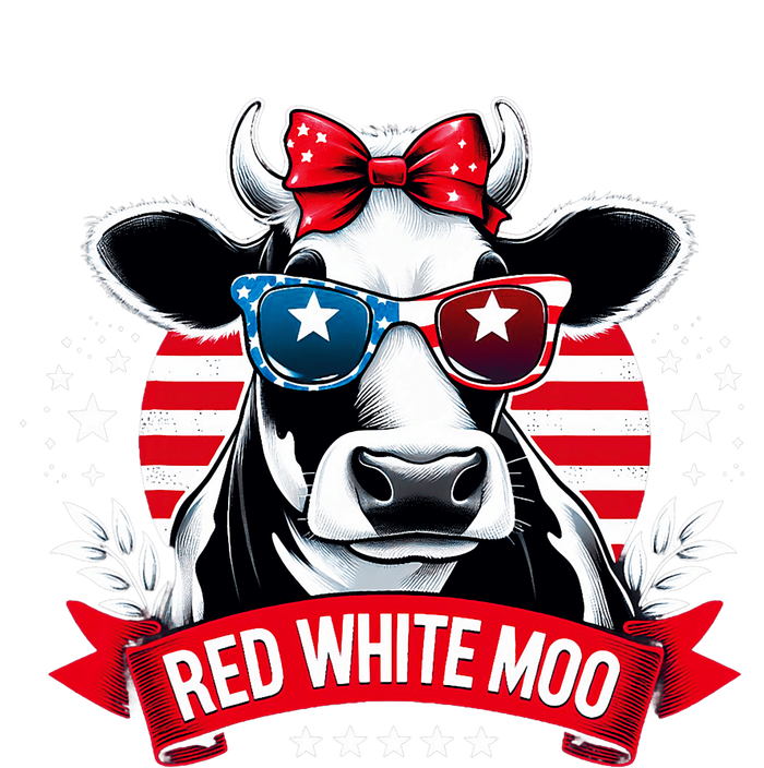 Patriotic Cow Usa Flag 4th Of July Red And White And Moo City Backpack