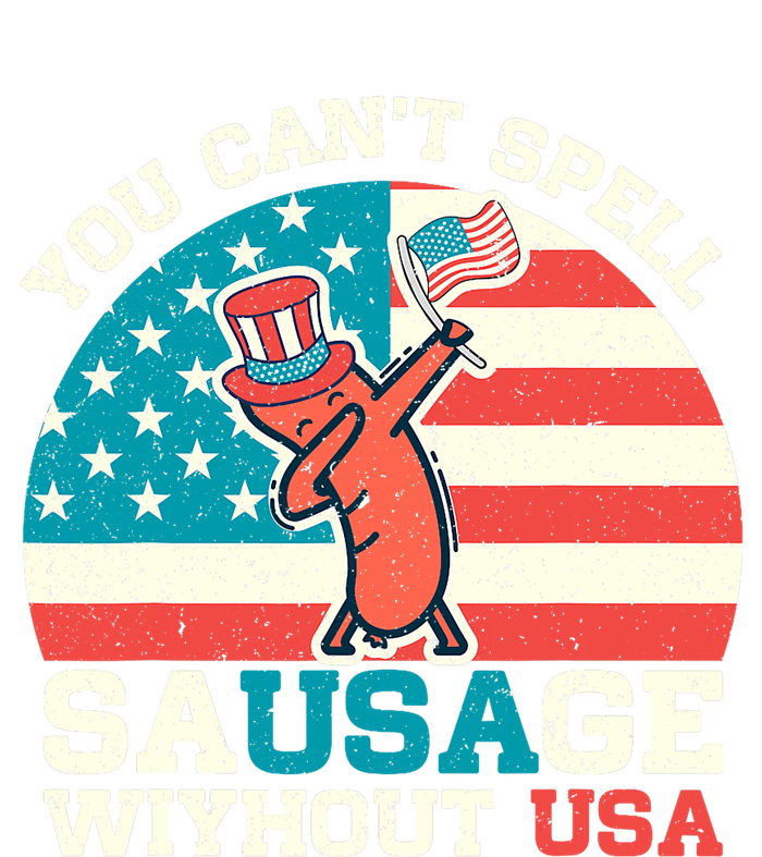 You Can’T Spell Sausage Without Usa Vintage Patriotic City Backpack