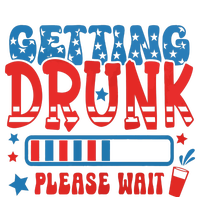 Getting Drunk Please Wait 4th Of July Cooling Performance Long Sleeve Crew