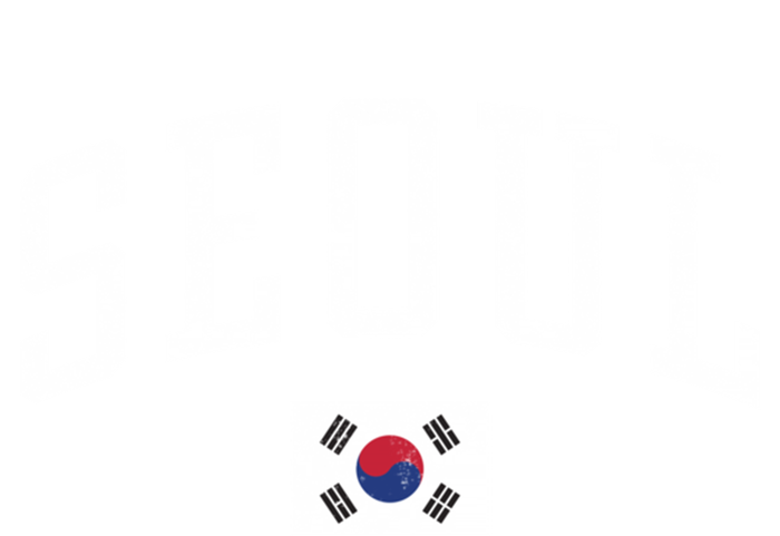 Vintage Seoul South Korea Country Flag Souvenir Vacation Cool Gift T-Shirt