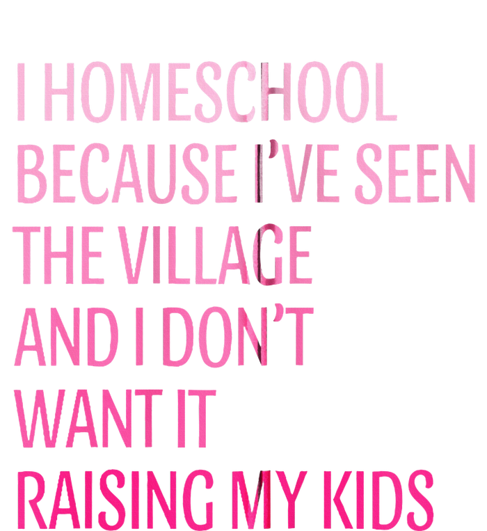 I Homeschool Because I’Ve Seen The Village Homeschool Mom T-Shirt