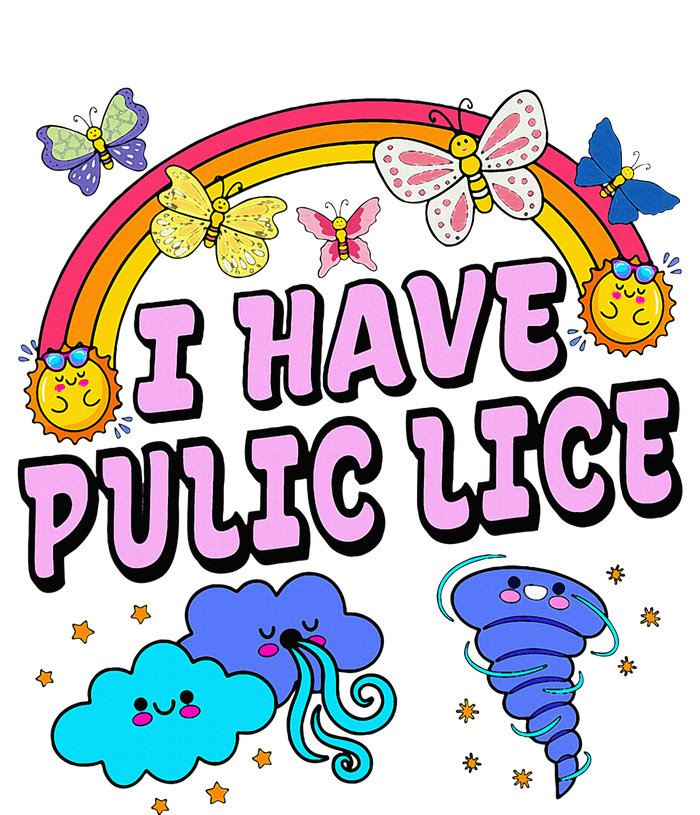 I Have Pubic Lice Funny Retro Offensive Inappropriate Baby Long Sleeve Bodysuit