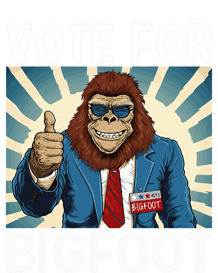 Bigfoot Sasquatch Vote For President Usa 2024 Women's T-Shirt