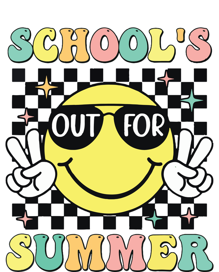 Last Day Of School Retro Schoolsout For Summer Teacher Cooling Performance Crew T-Shirt