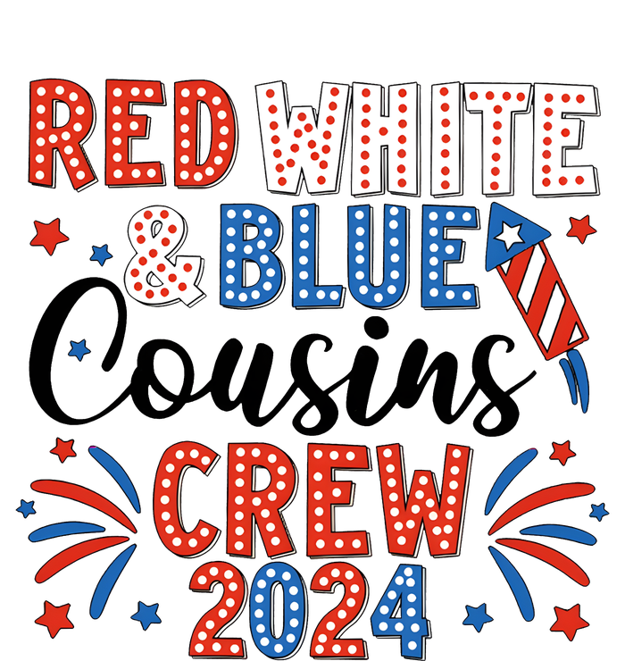 Red White And Blue Cousin Crew 2024 Ceramic Oval Ornament