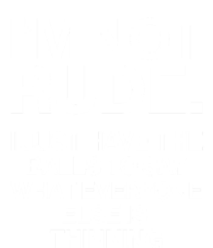 Funny Im Not Rude Garment-Dyed Heavyweight T-Shirt