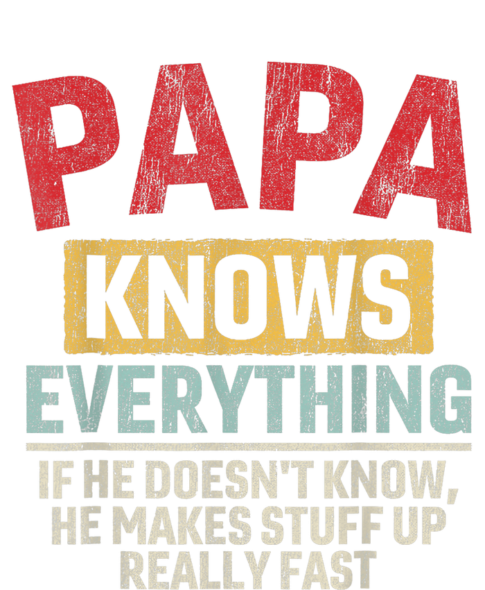 Papa Knows Everything Funny FatherS Day Papa Coaster