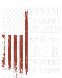 Support The Country You Live In The Country You Support Usa Women's T-Shirt