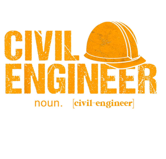 Funny Civil Engineer Definition Funny Gift Sweatshirt Cinch Pack Bag