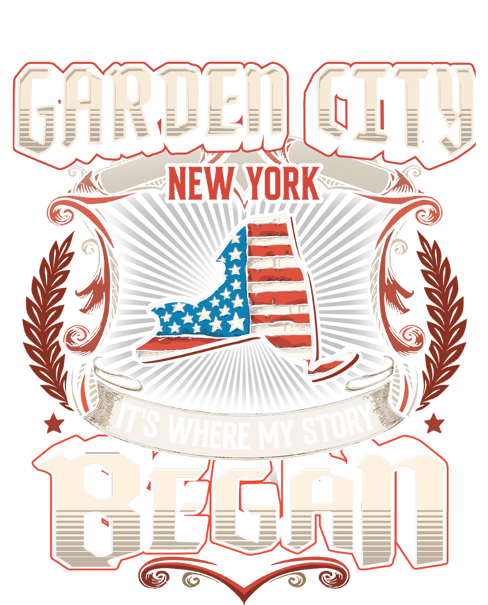 Garden City New York Usa Flag 4th Of July Meaningful Gift T-Shirt