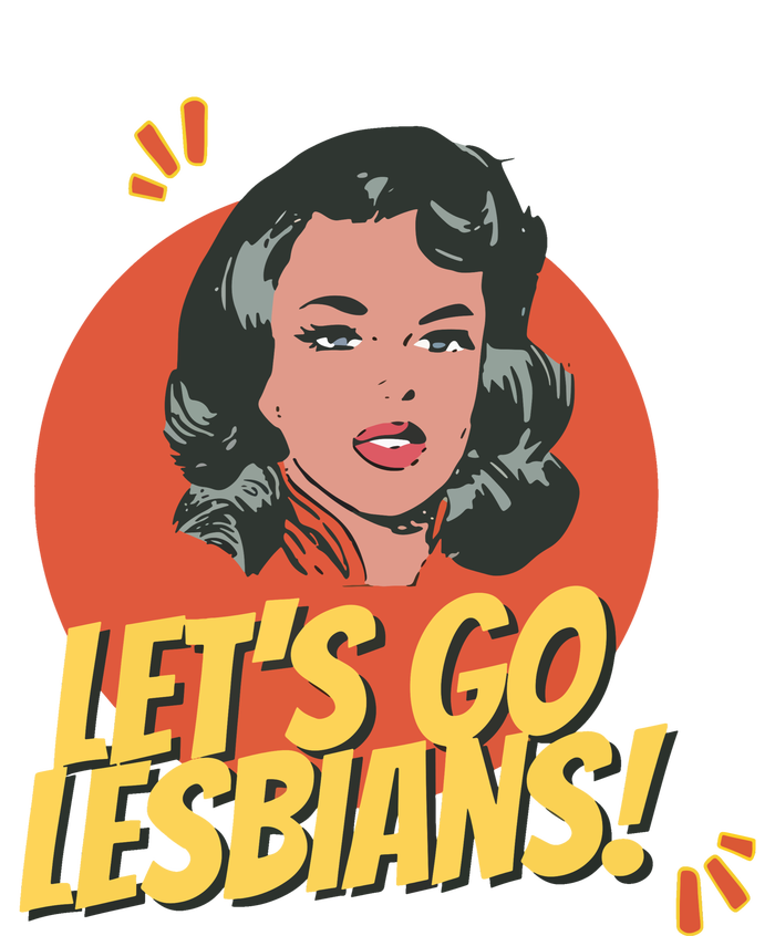 Lets Go Lesbians! Retro Lesbian Subtle Tall T-Shirt