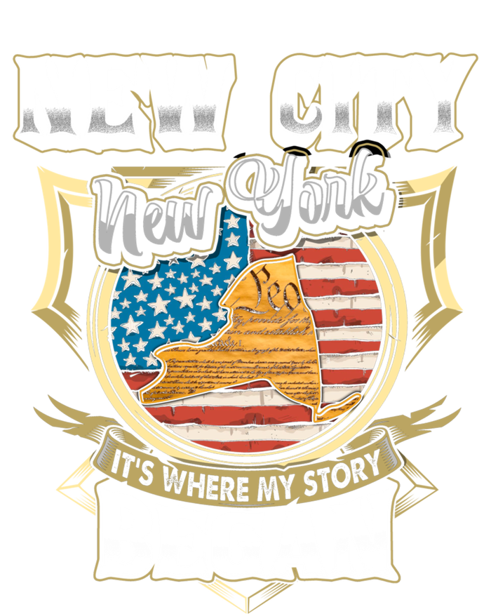 New City New York Usa Flag 4th Of July Gift Women's T-Shirt