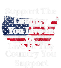 Support The Country You Live In The Country On Back 16 in Basic Backpack