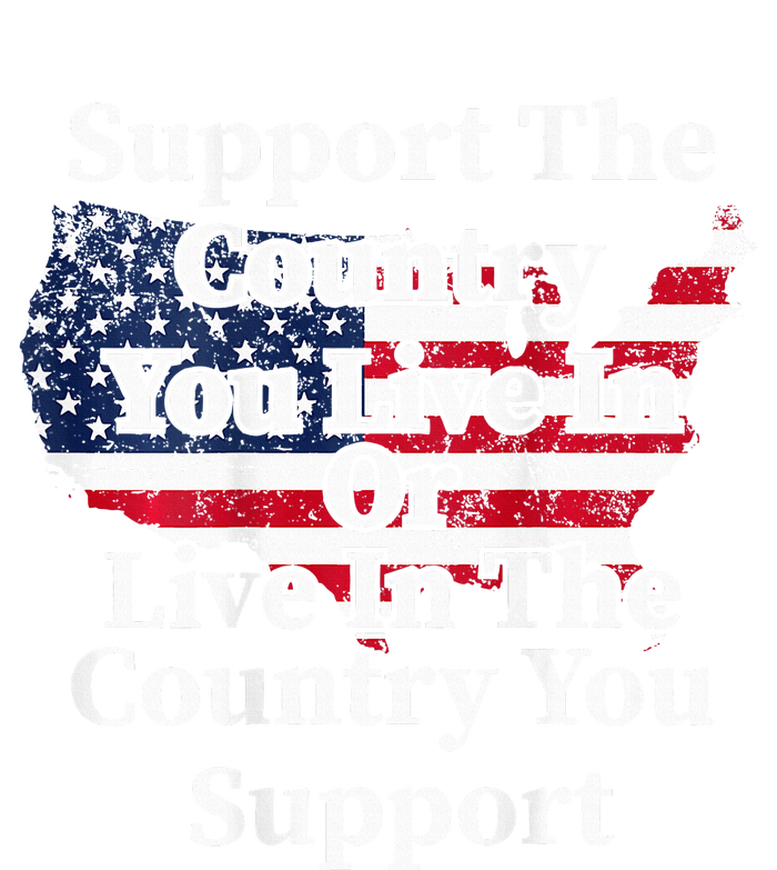 Support The Country You Live In The Country On Back 16 in Basic Backpack