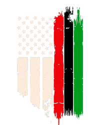 Juneteenth Red Green Black History American African Flag V-Neck T-Shirt