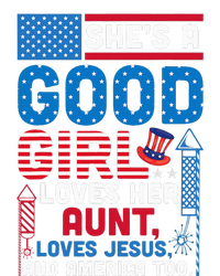 SheS A Good Girl Loves Her Aunt Loves Jesus And America Too Flexfit Unipanel Trucker Cap