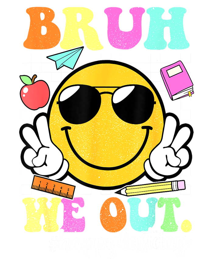 Bruh We Out Teachers Summer Glasses Happy Last Day Of School Gift Womens Funnel Neck Pullover Hood