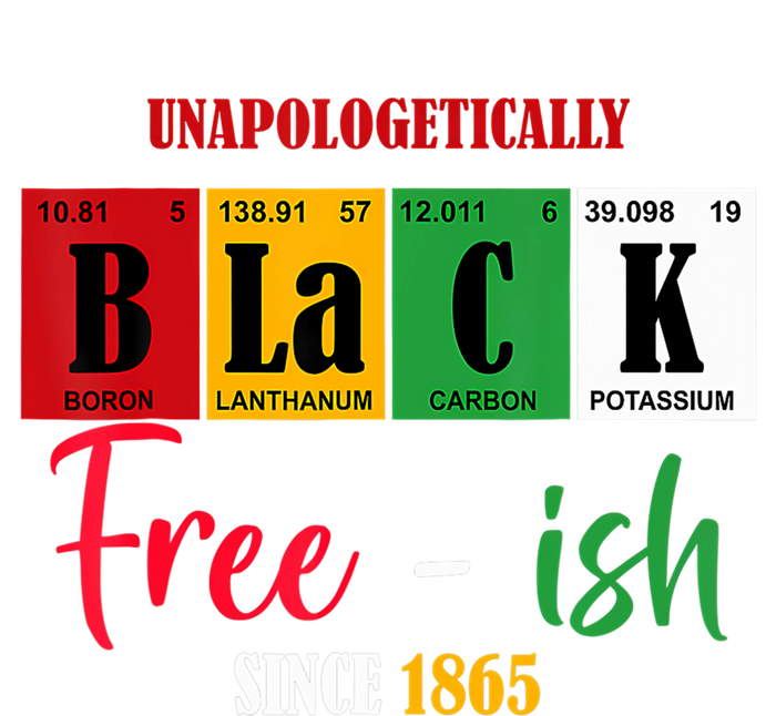 Unapologetically Black Freeish Since 1865 Juneteenth Kids Long Sleeve Shirt