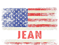 Jean Name American Flag Jean First Name Sweatshirt Cinch Pack Bag