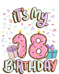 ItS My 18th Birthday Cake Donut 18 Year Old Confetti Cooling Performance Crew T-Shirt