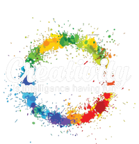 Creativity Is Intelligence Having Fun Colorful Art Sustainable Knit Beanie