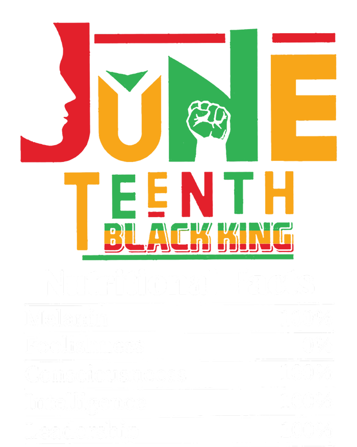 Nutritional Facts Juneteenth 1865 Black King Women's Perfect Tri Tunic Long Sleeve Shirt