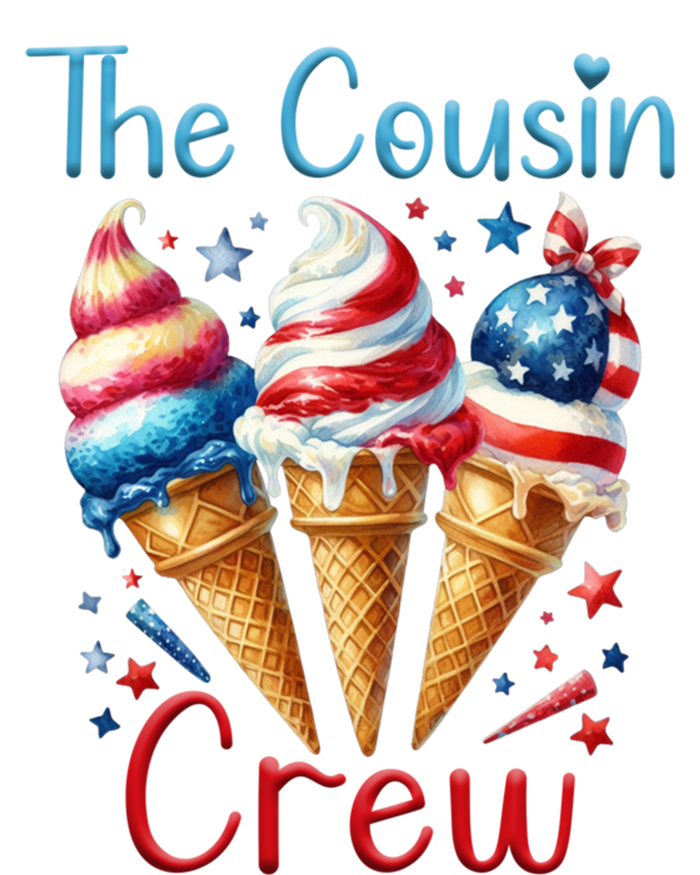 The Cousin Crew 4th Of July Us American Flag Ice Cream Gift Valucap Bio-Washed Visor