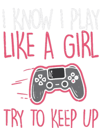 I Know Play Like Girl Gamer Funny Girl Wo Bumper Sticker