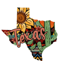 Cute Love Texas State Cactus Sunflower T-Shirt