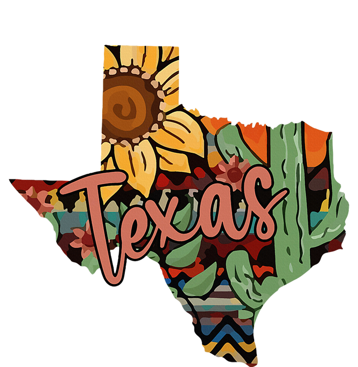 Cute Love Texas State Cactus Sunflower T-Shirt