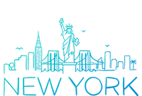 Nyc New York City Skylines Statue Of Liberty Birds Cute Gift T-Shirt