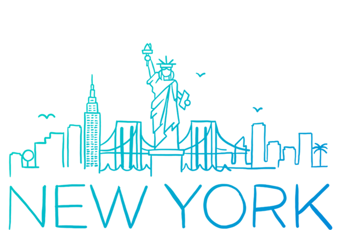 Nyc New York City Skylines Statue Of Liberty Birds Cute Gift T-Shirt