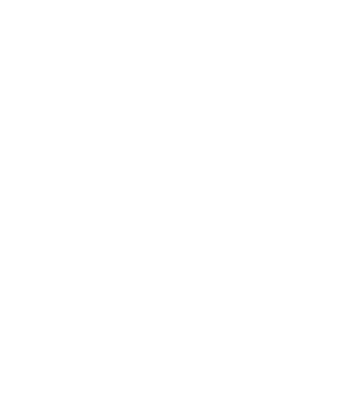 I Paused My Game To Be Here Funny Game Lovers Retro Gift Poster