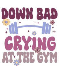 Funny Now IM Down Bad Crying At The Gym Groovy Silk Touch Performance Long Sleeve Polo