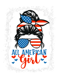 Messy Bun Patriotic | All American Girl 4th Of July Sustainable Knit Beanie