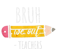 Cute Pencil Bruh We Out Teachers Gift Women's Knotted Racerback Tank