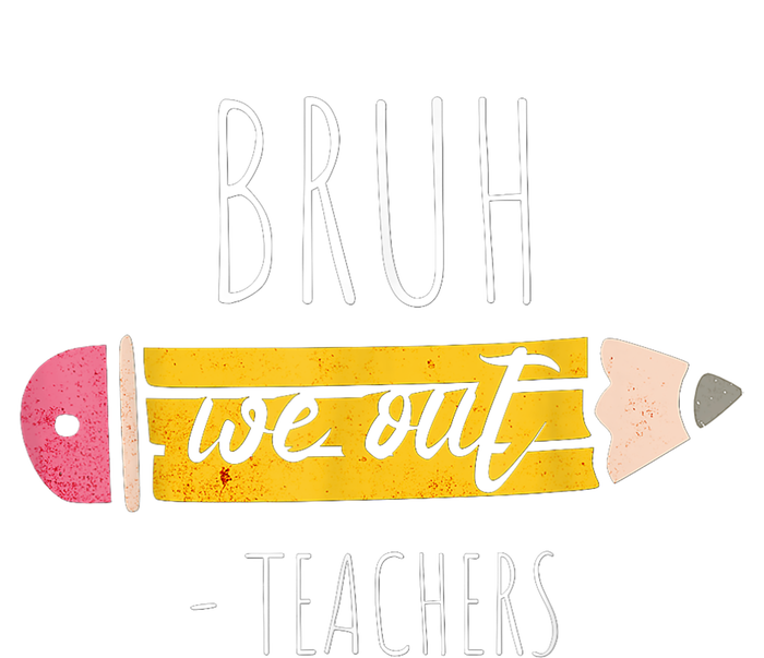 Cute Pencil Bruh We Out Teachers Gift Women's Knotted Racerback Tank