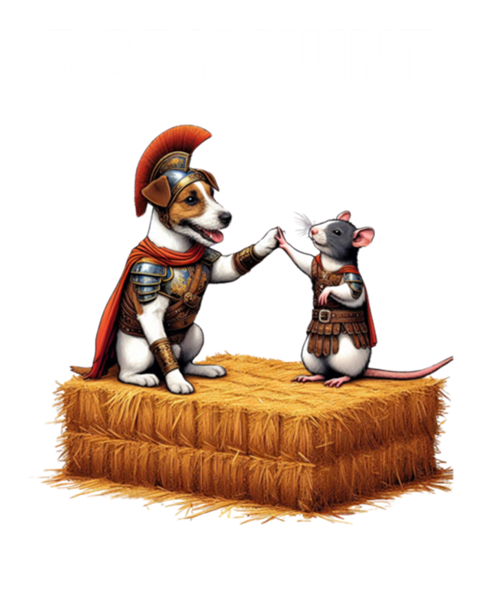 Barn Hunt Lover Cute Warrior Rat And Russell Terrier Dog Cute Gift T-Shirt