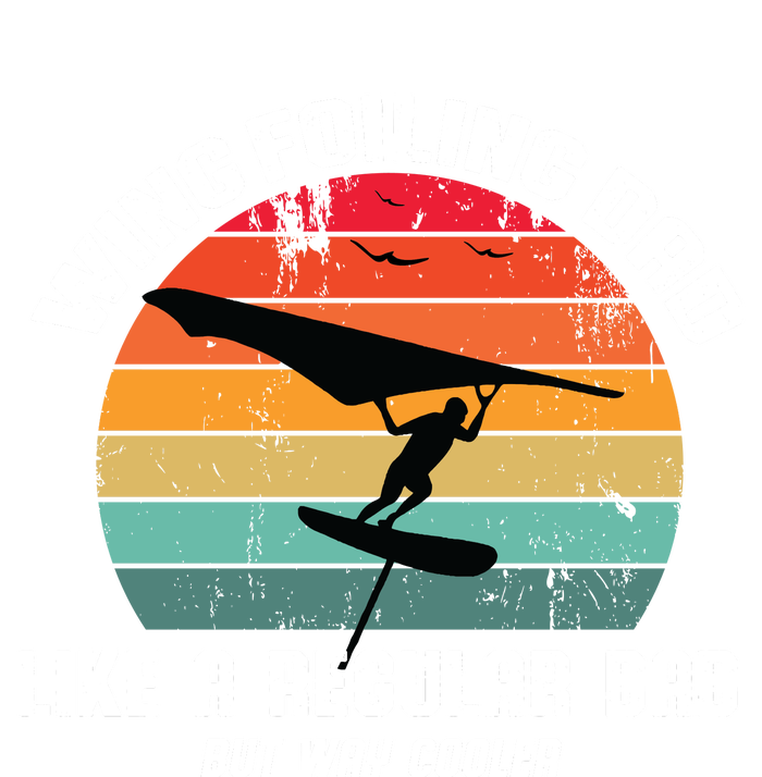 Wing Foiling Dad Like A Regular Dad But Cooler Women's Flannel Pajama Set